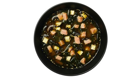 Miso with salmon 